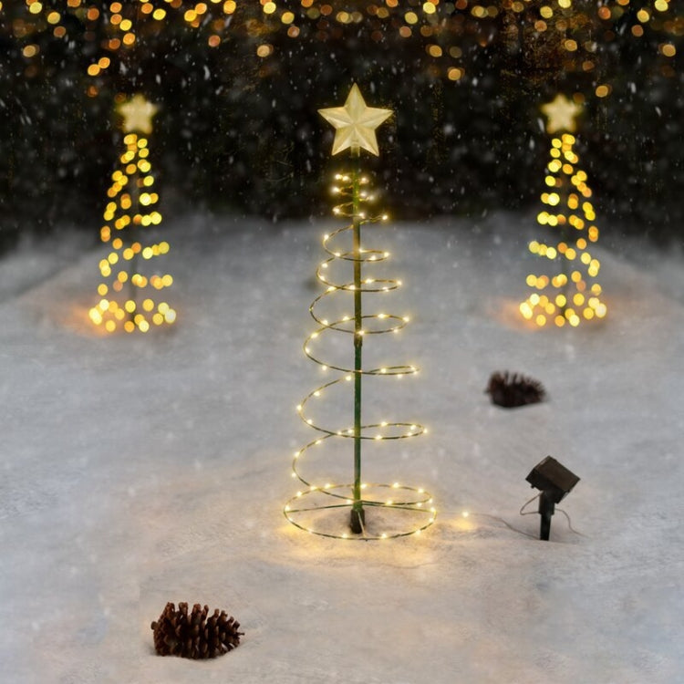 Christmas Garden LED Solar Ground Light Star Christmas Tree Outdoor Decoration Light