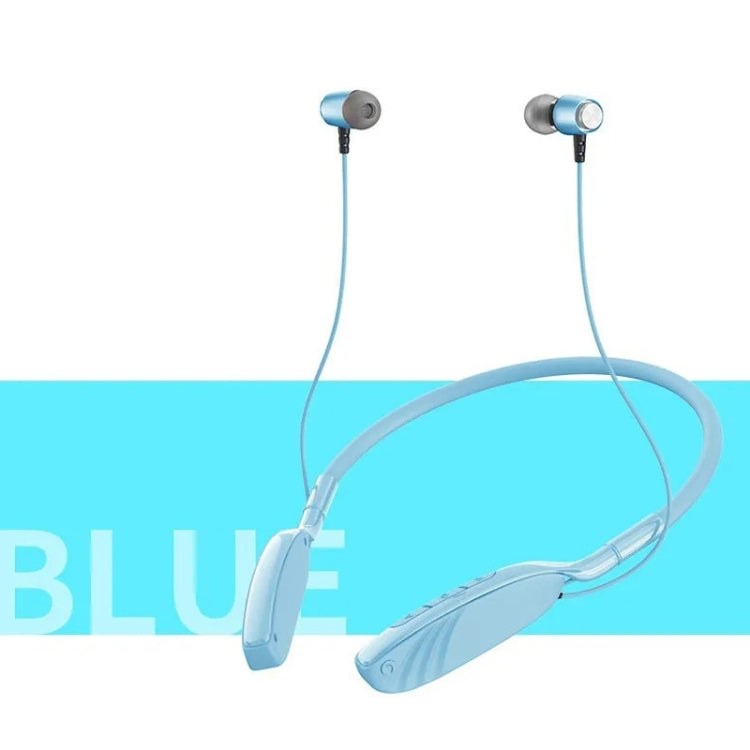 D01 Macaron Neck-mounted Wireless Bluetooth Earphone Noise Cancelling Sports Headphones Support TF Card