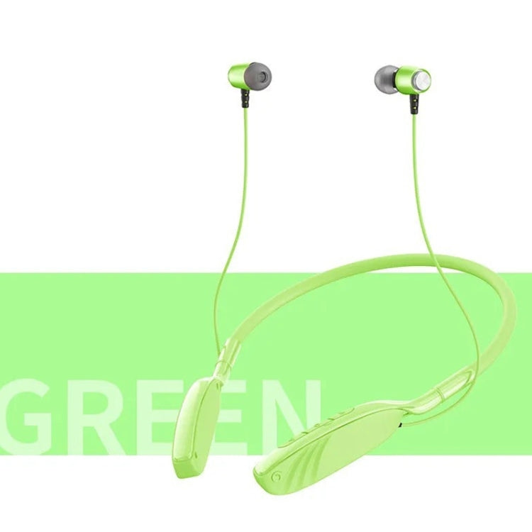 D01 Macaron Neck-mounted Wireless Bluetooth Earphone Noise Cancelling Sports Headphones Support TF Card