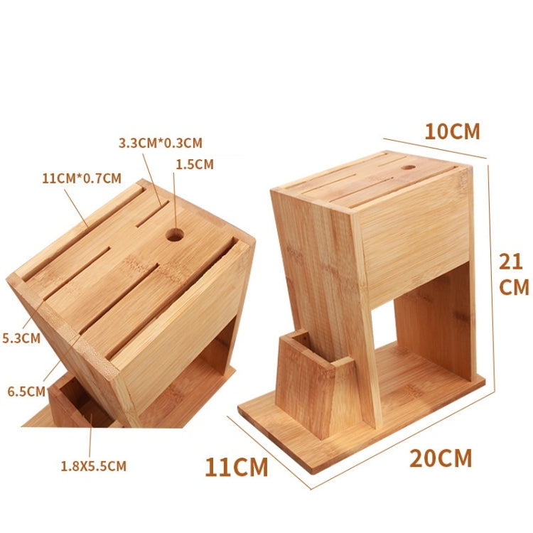 Household Kitchen Multifunctional Solid Wood Knife Storage Rack, Specificationï¼š N-type Tool Holder