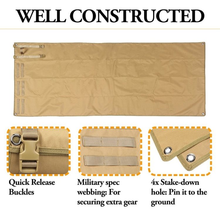 Outdoor Camping Nylon Moisture-Proof Training Blanket(Green)