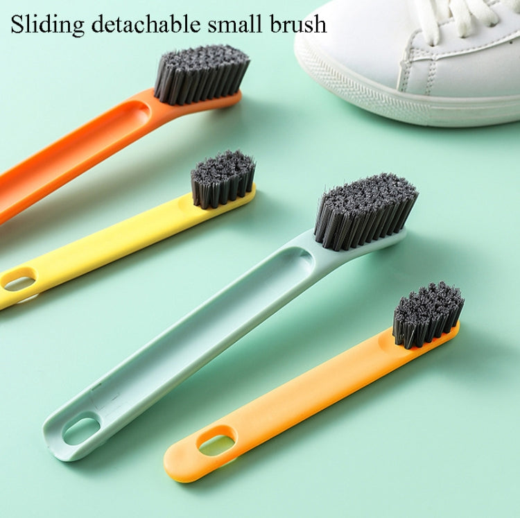 4 PCS Dual Purpose Shoe Brush Detachable Household Collar Brush Soft Hair Laundry Brush Cleaning Brush