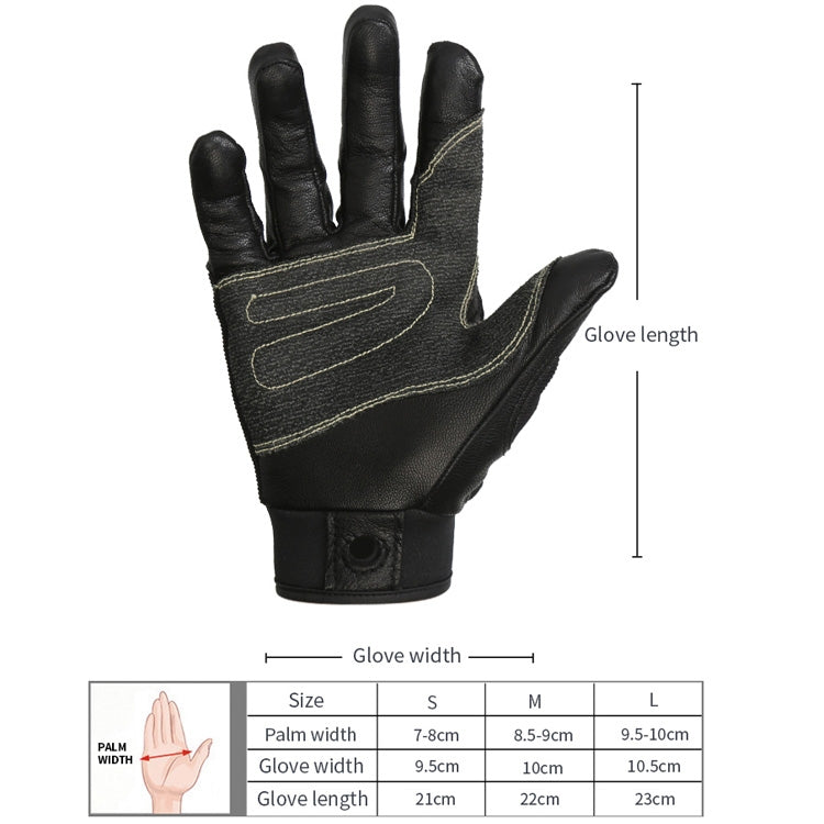 XINDA H-ST01 Outdoor Rope Drop Gloves Fitness Training Rope Drop Cave SRT Downhill Gloves, Size: S