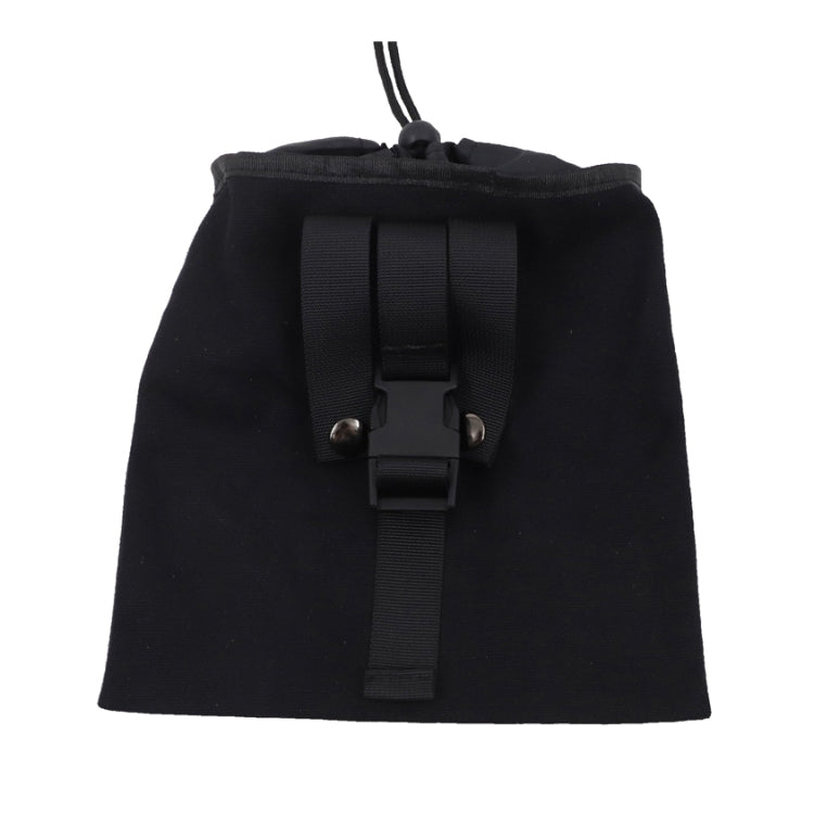 Fruit Picking Storage Bag Outdoor Folding Small Waist Bag(Black)