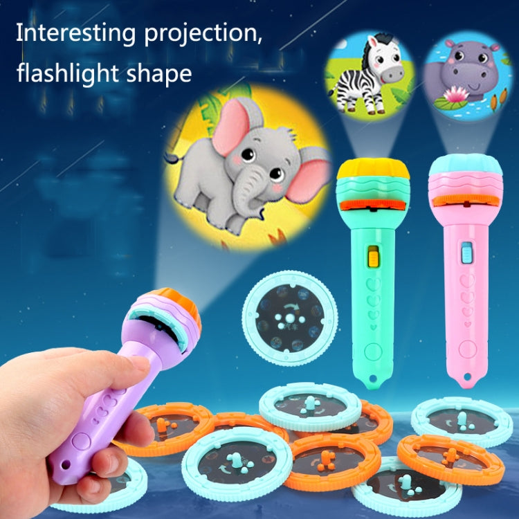 3 Sets Children Early Education Luminous Projection Flashlight, Specification: Pink + 24 Patterns