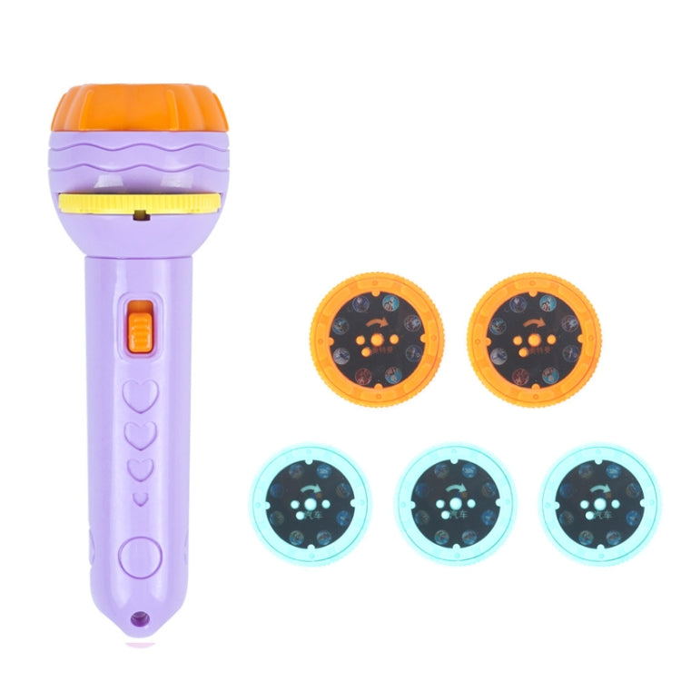 3 Sets Children Early Education Luminous Projection Flashlight, Specification: Purple + 40 Patterns