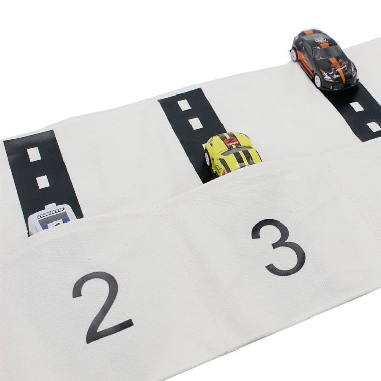 20 X 60cm Children Car Storage Bag Toy Organizer Bag Traffic Track Play Mat(White)