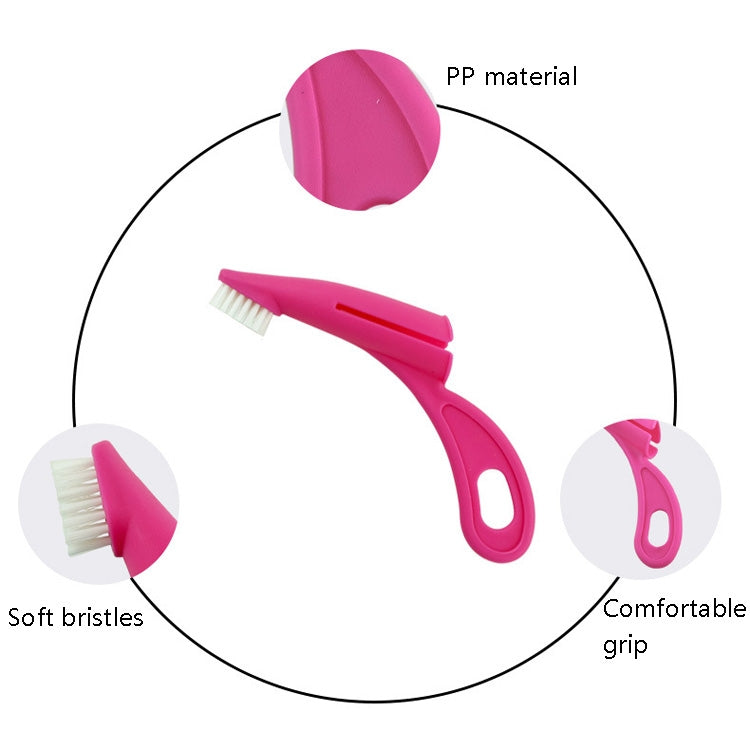 4 PCS Pet Finger Toothbrush Cat And Dog Oral Cleaning Tool Soft Brush