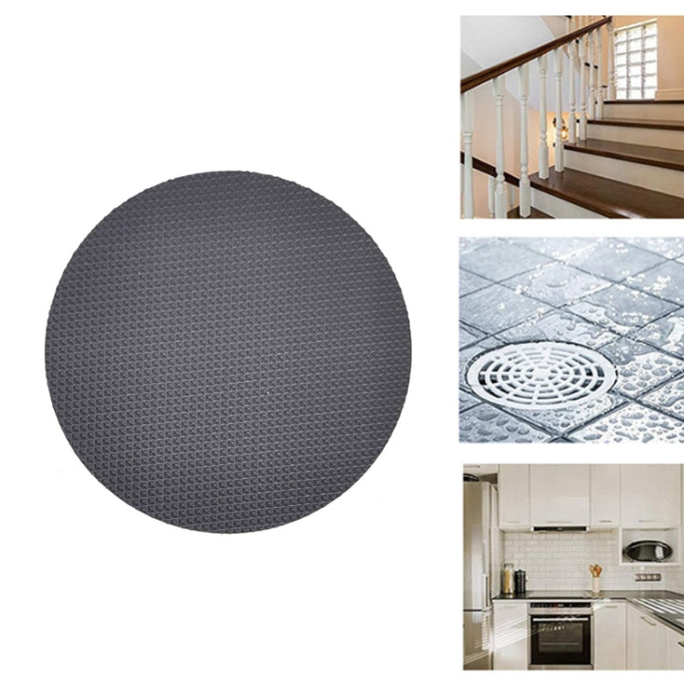 6 PCS / Pack 10cm Bathroom Steps Round PEVA Non-Slip Stickers