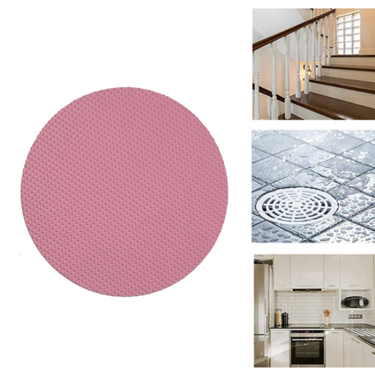 6 PCS / Pack 10cm Bathroom Steps Round PEVA Non-Slip Stickers