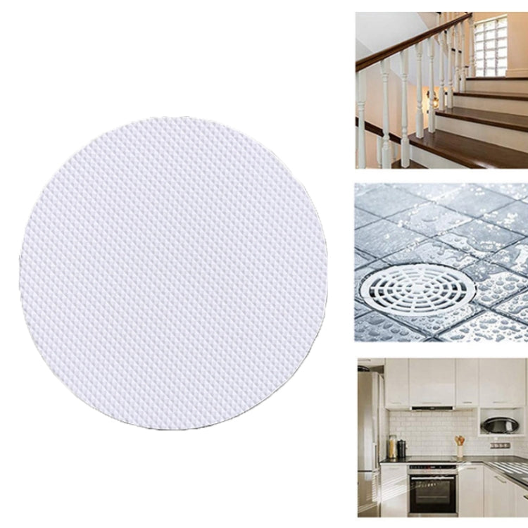 6 PCS / Pack 10cm Bathroom Steps Round PEVA Non-Slip Stickers