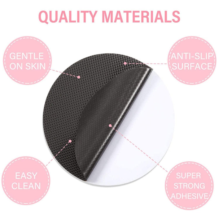 6 PCS / Pack 10cm Bathroom Steps Round PEVA Non-Slip Stickers