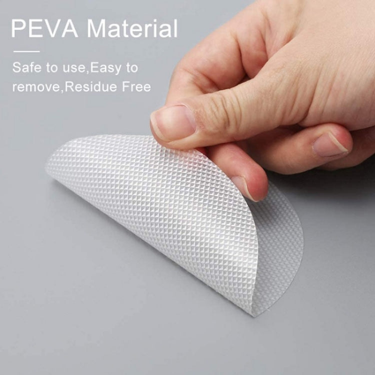 6 PCS / Pack 10cm Bathroom Steps Round PEVA Non-Slip Stickers