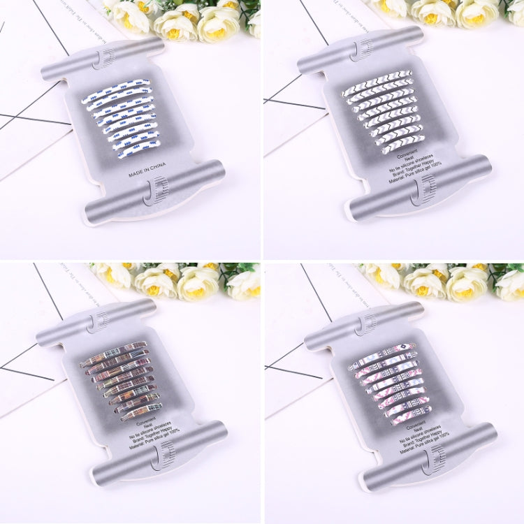 Lazy Non-Tying Silicone Elastic Colored Shoelaces