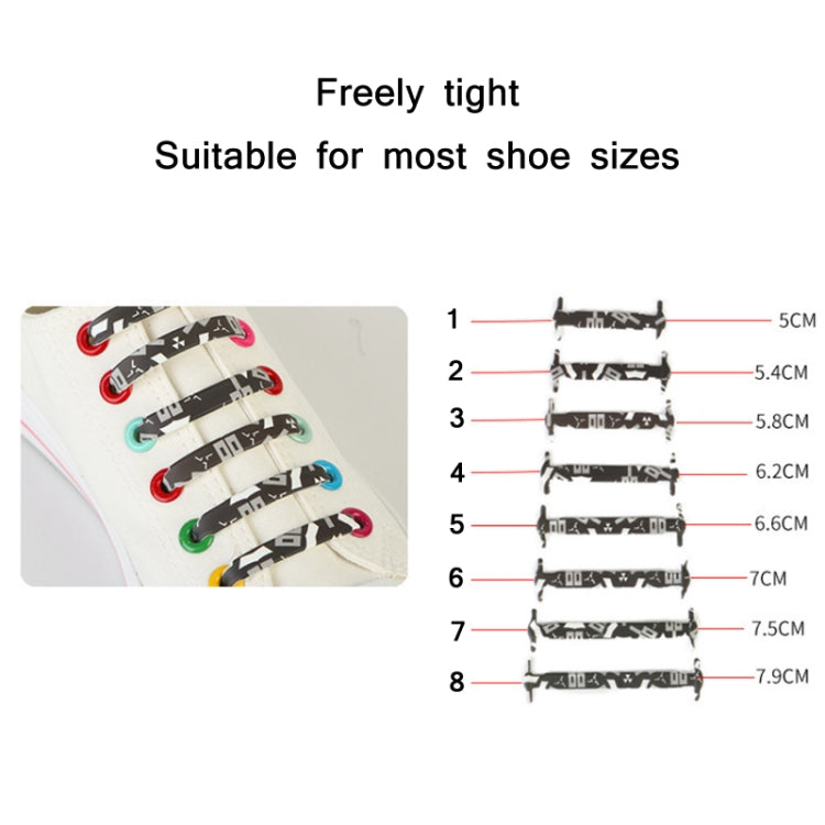 Lazy Non-Tying Silicone Elastic Colored Shoelaces