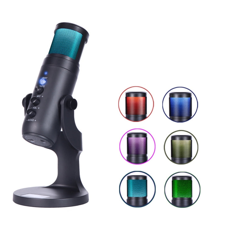 JD-950 RGB Colorful Ambient Light Condenser Microphone