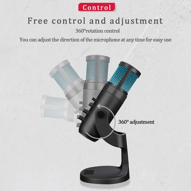 JD-950 RGB Colorful Ambient Light Condenser Microphone