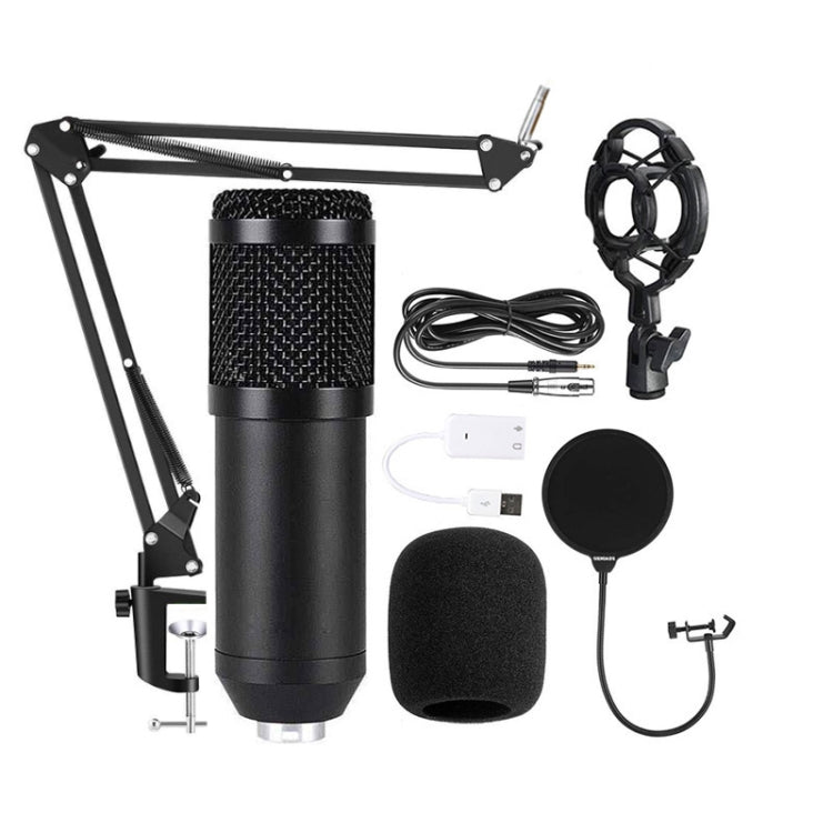 BM800 Condenser Microphone Set With USB Sound Card