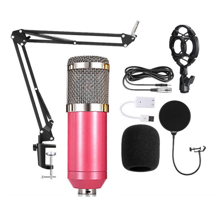 BM800 Condenser Microphone Set With USB Sound Card