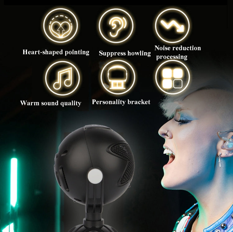 ME7 Snowball Condenser Microphone, Specification: USB Interface