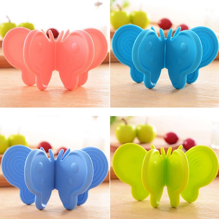20 PCS Butterfly Kitchen Anti-Scald Heat Insulation Gloves(Random Colour Delivery)