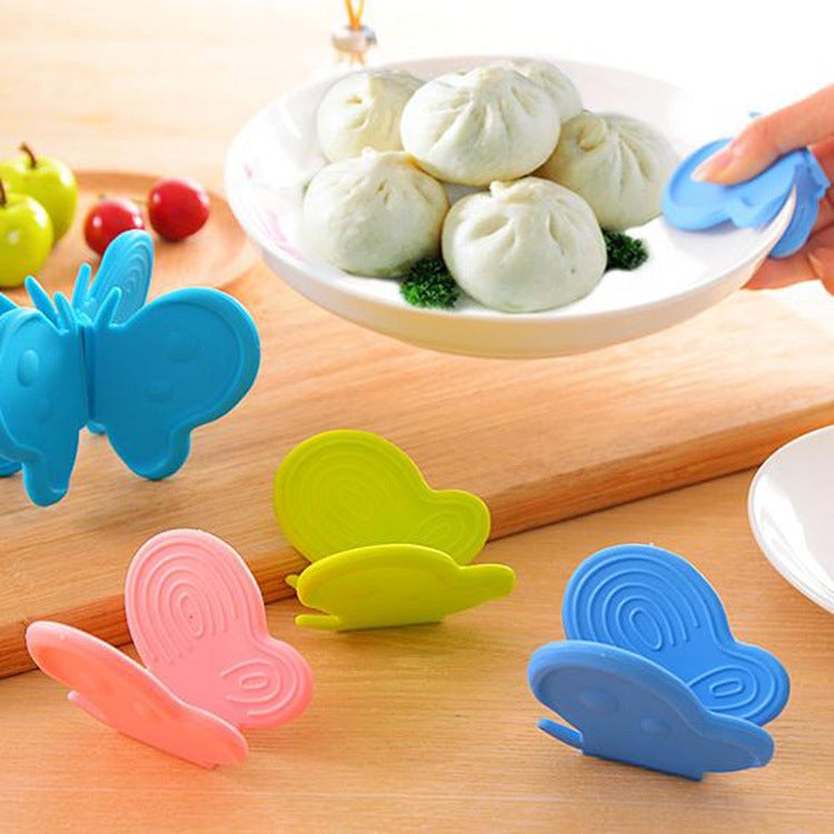 20 PCS Butterfly Kitchen Anti-Scald Heat Insulation Gloves(Random Colour Delivery)