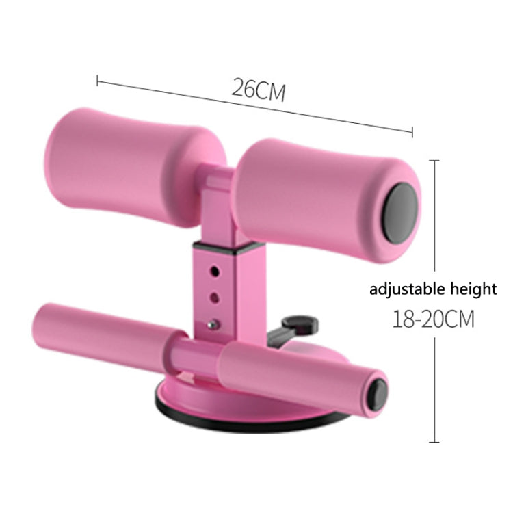 Sit-Up Aids Household Suction Cup Fixed Foot Device Abdominal Roll Waist Device, Specification: Horizontal Bar Black