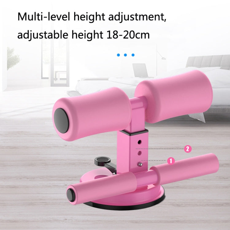 Sit-Up Aids Household Suction Cup Fixed Foot Device Abdominal Roll Waist Device, Specification: Horizontal Bar Black