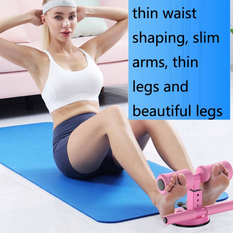 Sit-Up Aids Household Suction Cup Fixed Foot Device Abdominal Roll Waist Device, Specification: Horizontal Bar Black