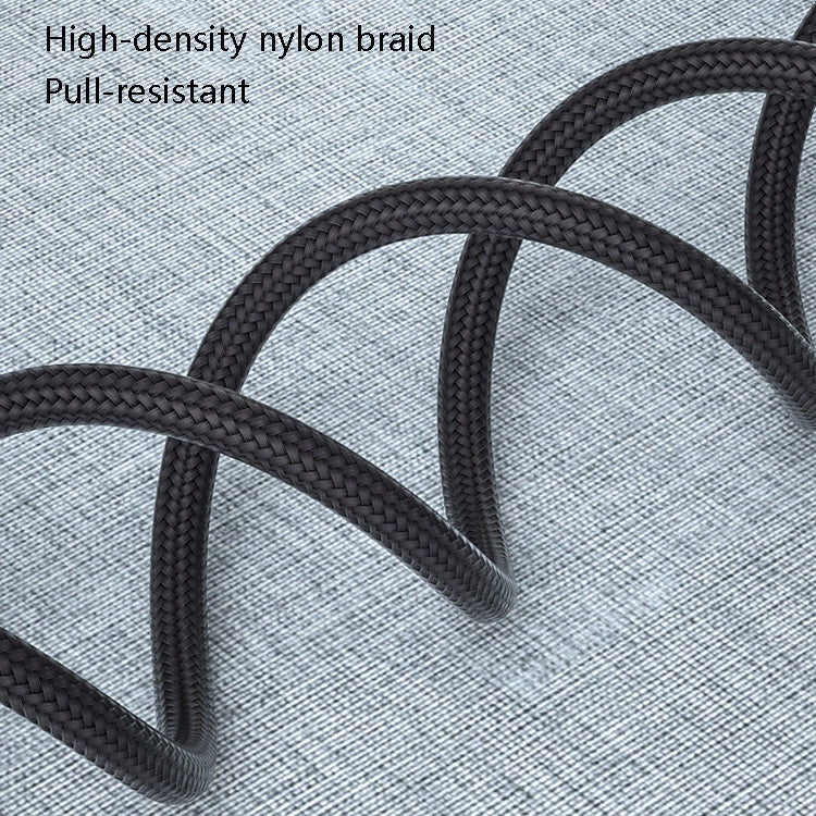 4 PCS 2.4A USB-C / Type-C to USB Braided Fast Charging Sync Data Cable, Length: 2m (Silver)