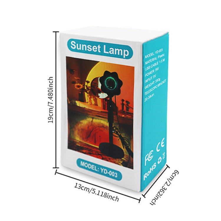 RGB Sunset Lights Live Atmosphere Fill Light, Light source color: Remote 16 Colors