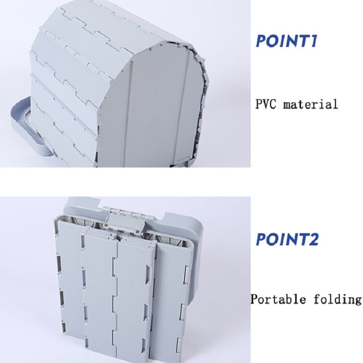 Car Toilet Portable Folding Car Emergency Toilet, Specification: Integrated with Cover (Gray)