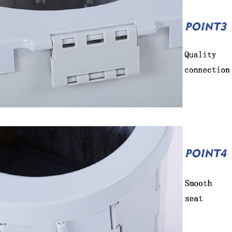 Car Toilet Portable Folding Car Emergency Toilet, Specification: Integrated with Cover (Gray)