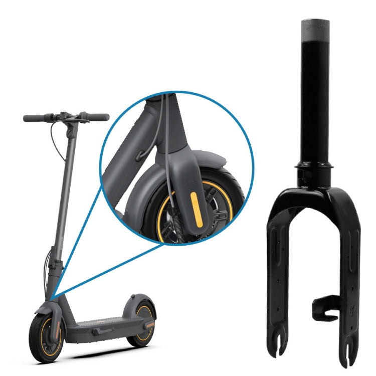 Scooter Accessories Front Wheel Front Fork Component For Ninebot MAX G30(Black)