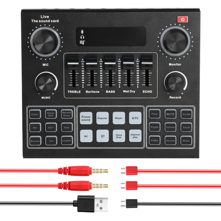 V9 Audio Sound Card Set USB External Sound Adapter
