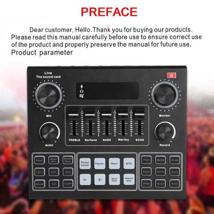V9 Audio Sound Card Set USB External Sound Adapter