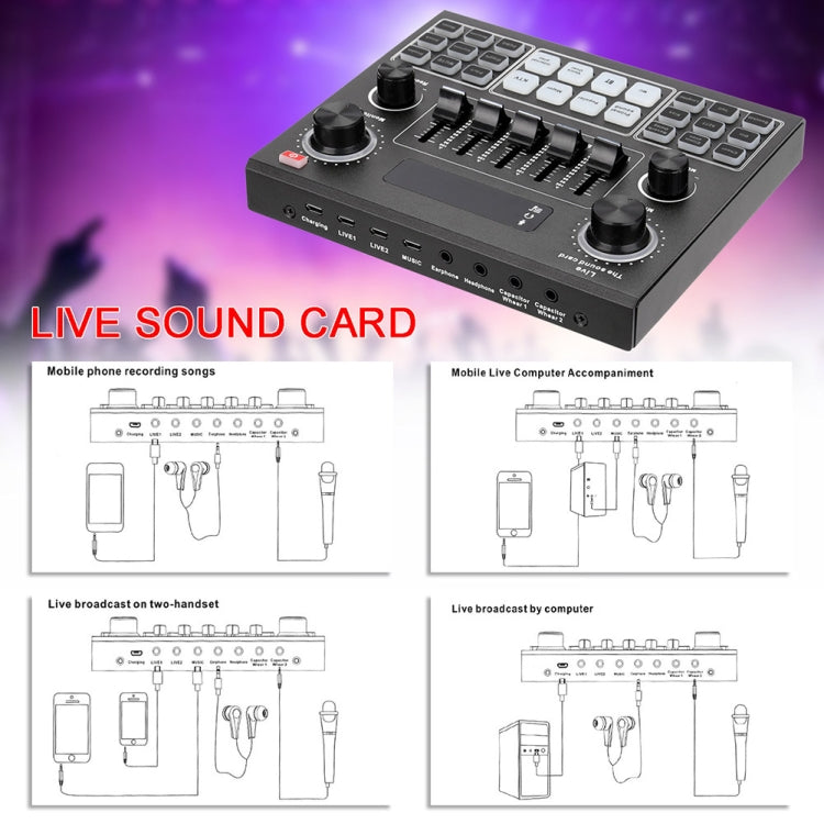 V9 Audio Sound Card Set USB External Sound Adapter