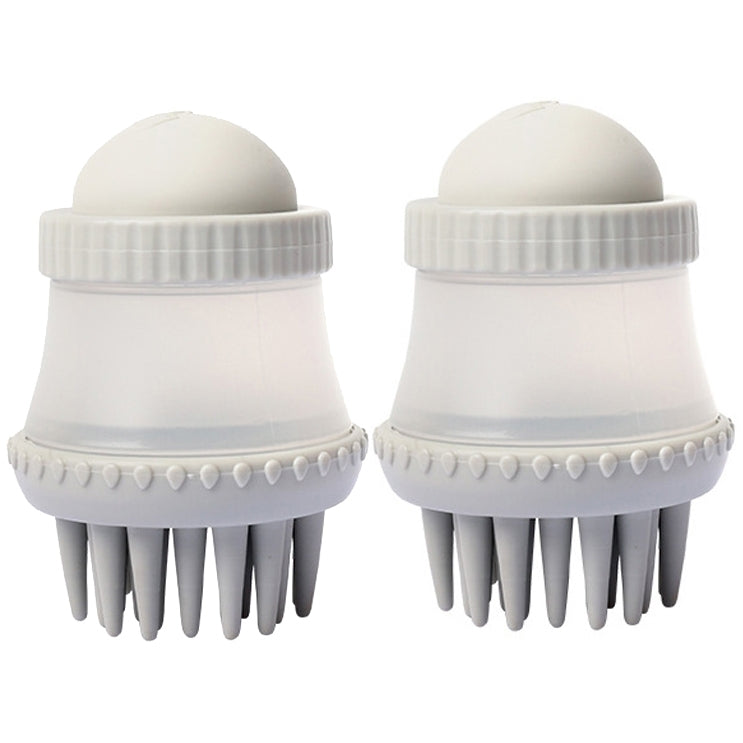 2 PCS 92645 Pet Supplies Round Dog Bathing Massage Brush