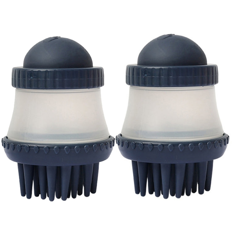 2 PCS 92645 Pet Supplies Round Dog Bathing Massage Brush