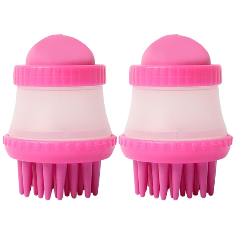 2 PCS 92645 Pet Supplies Round Dog Bathing Massage Brush