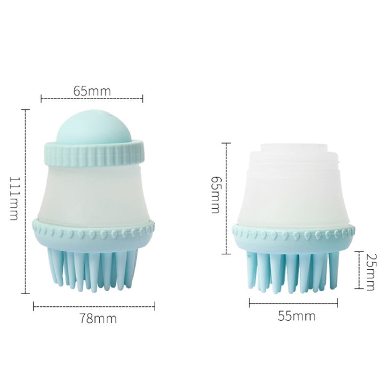 2 PCS 92645 Pet Supplies Round Dog Bathing Massage Brush