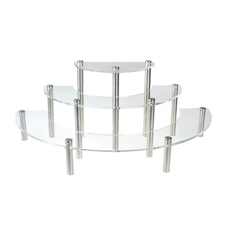 2 PCS 3-Layer Acrylic Cake Display Stand Cosmetic Display Stand