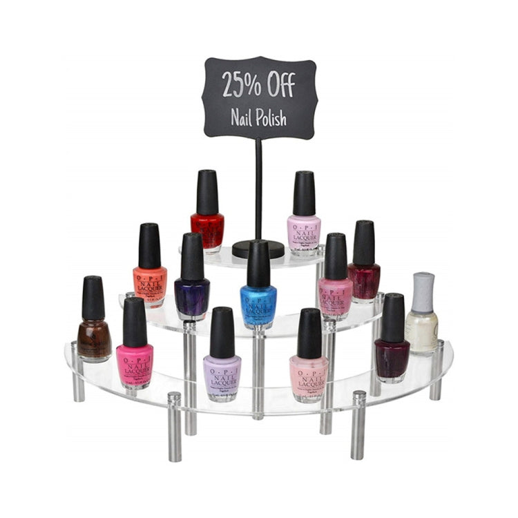 2 PCS 3-Layer Acrylic Cake Display Stand Cosmetic Display Stand