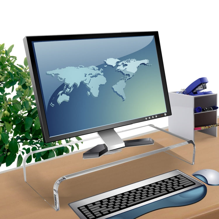 SYC0043 2 PCS Computer Monitor Desktop Increased Acrylic Base