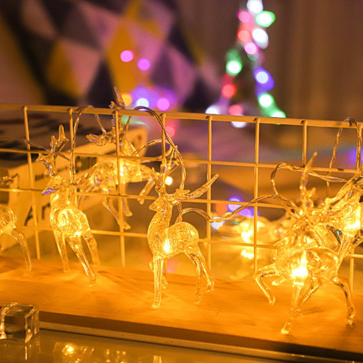 Christmas Elk String Lights Holiday Decoration, Spec: 1.5m 10 LEDs Battery Box