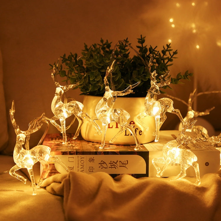 Christmas Elk String Lights Holiday Decoration, Spec: 1.5m 10 LEDs Battery Box