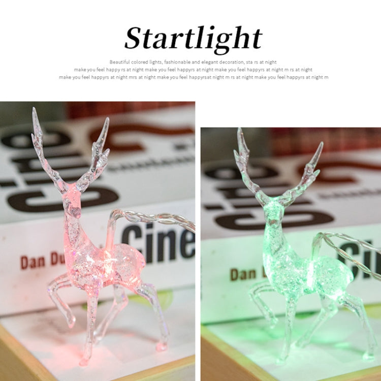 Christmas Elk String Lights Holiday Decoration, Spec: 1.5m 10 LEDs Battery Box