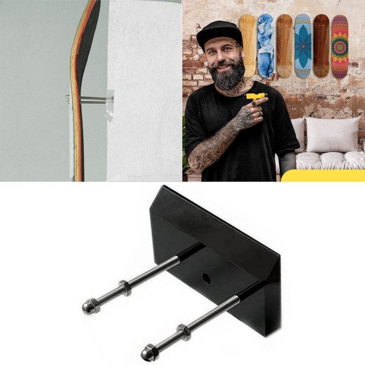 2 PCS Four-Wheel Skateboard Wall Mount Bracket