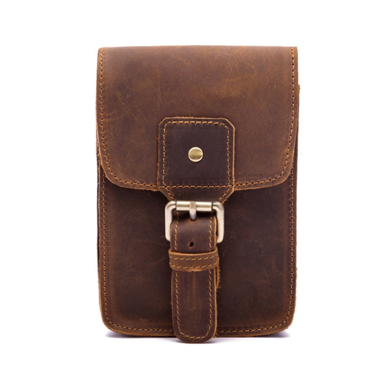 2034 Men Retro Leather Phone Waist Bag