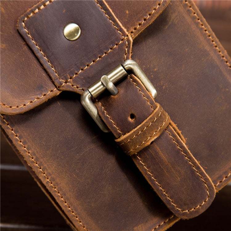 2034 Men Retro Leather Phone Waist Bag